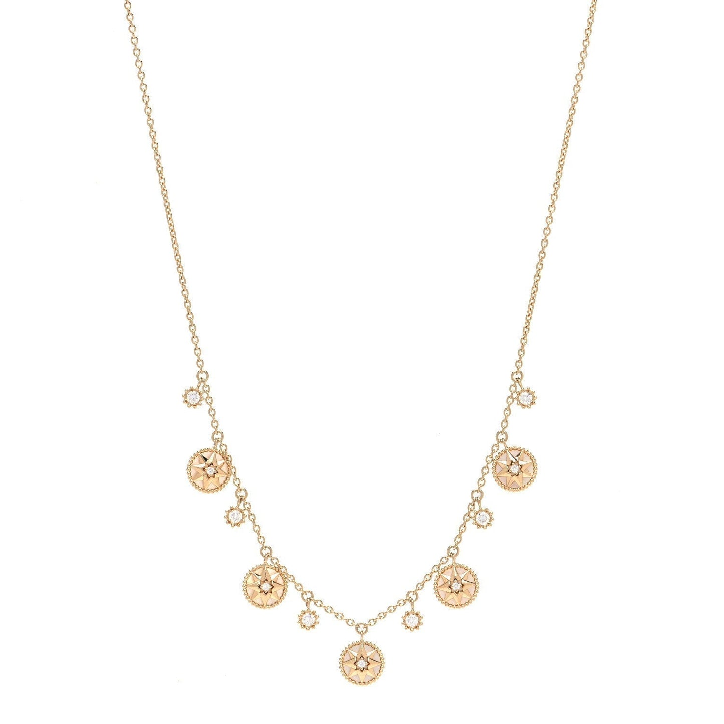 ROSE VENTS 5 MOTIF NECKLACE