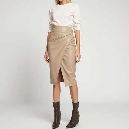 ModenGlanz Leder-Wickelrock