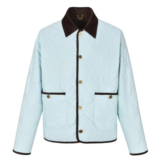 LV Monogram Padded Cotton Blue Jacket
