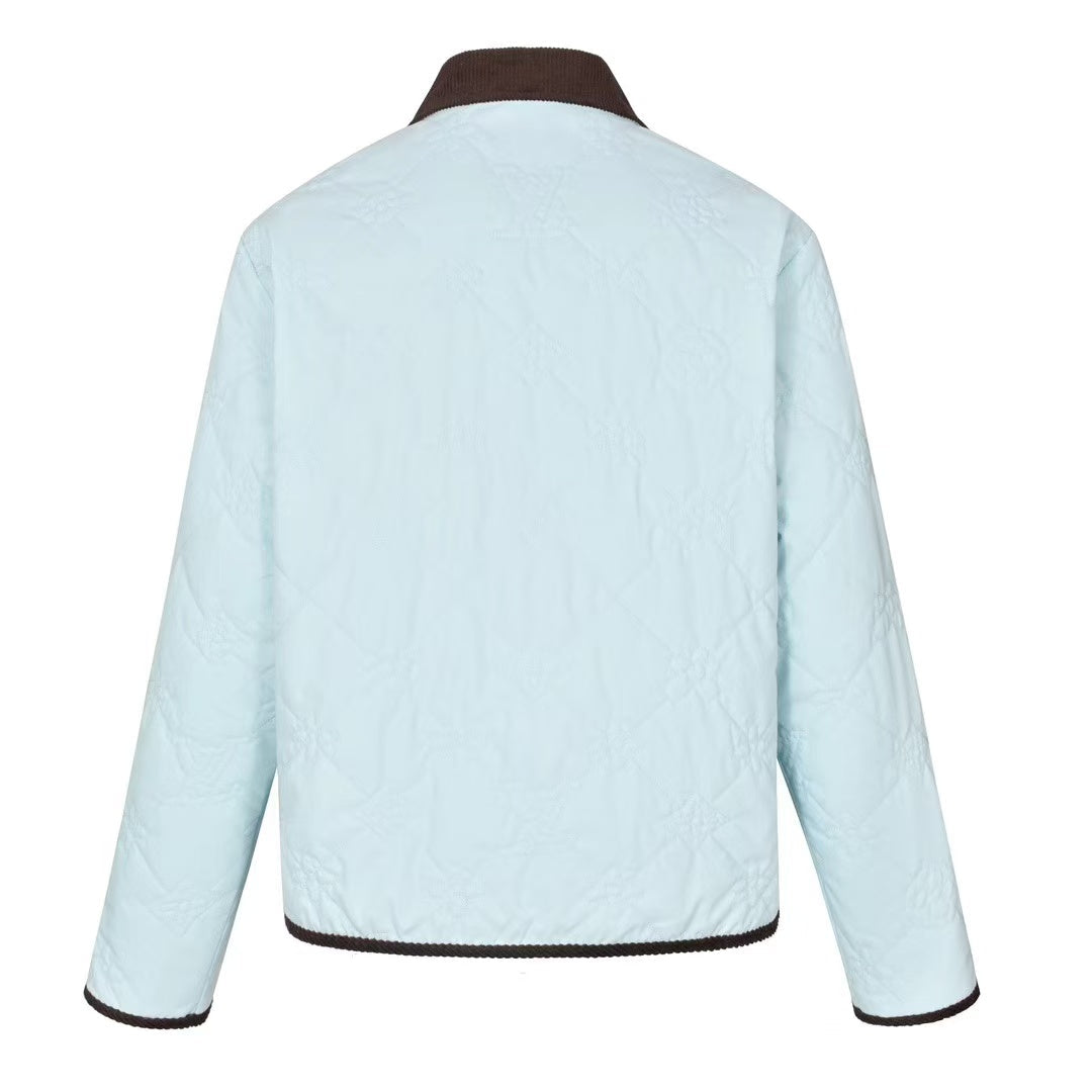 LV Monogram Padded Cotton Blue Jacket