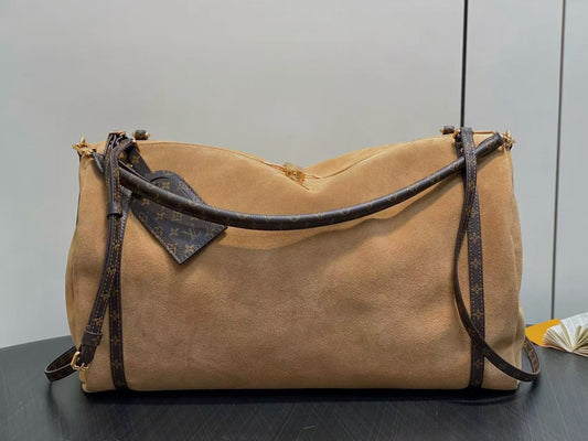 LV Express Travel Bag Hazelnut Brown Cowhide Frabic