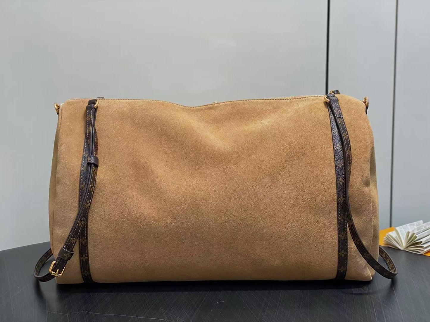 LV Express Travel Bag Hazelnut Brown Cowhide Frabic