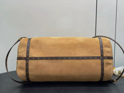 LV Express Travel Bag Hazelnut Brown Cowhide Frabic