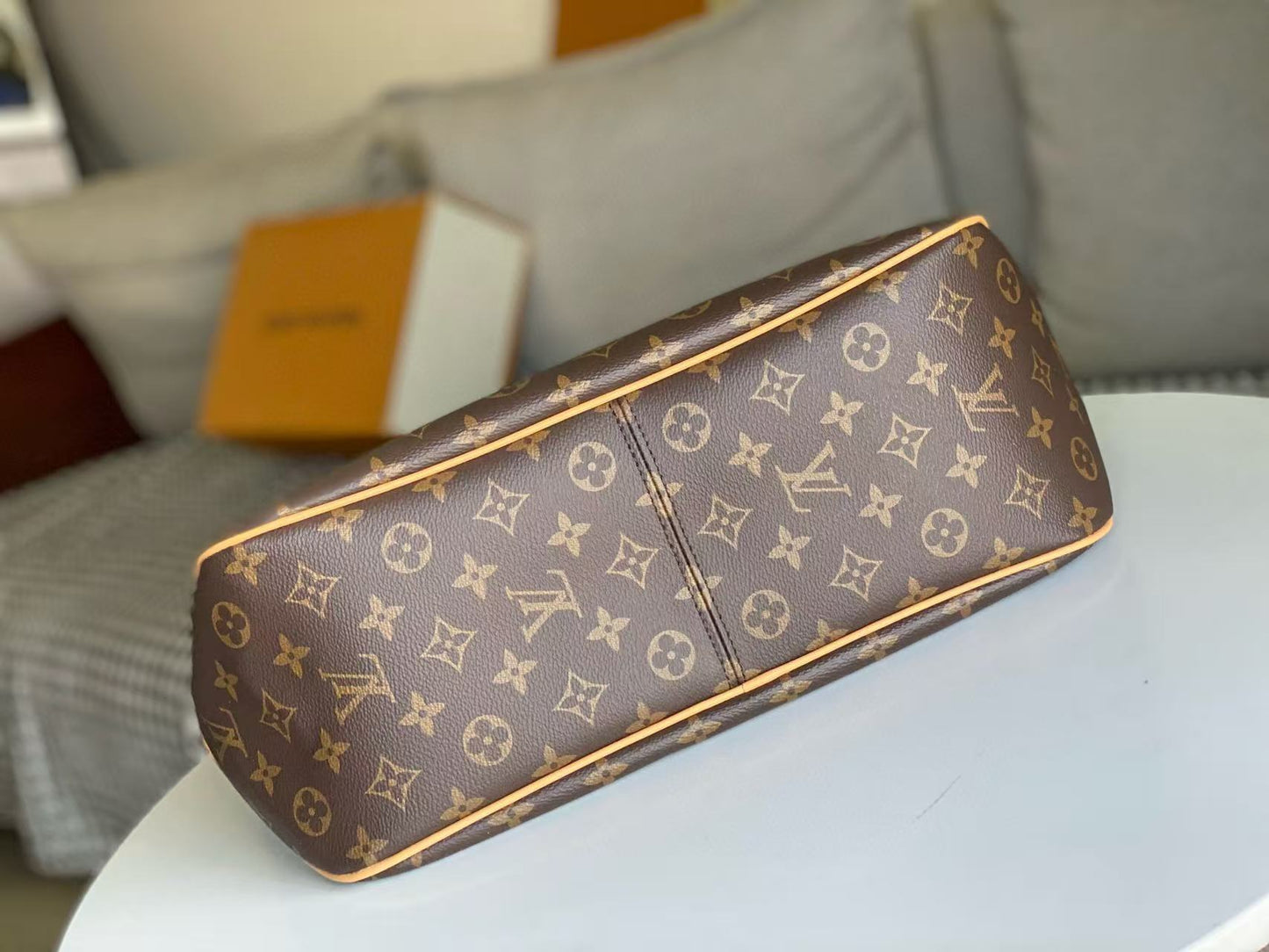 LV Monogram Bag 46cm Brown Beige Cowhide