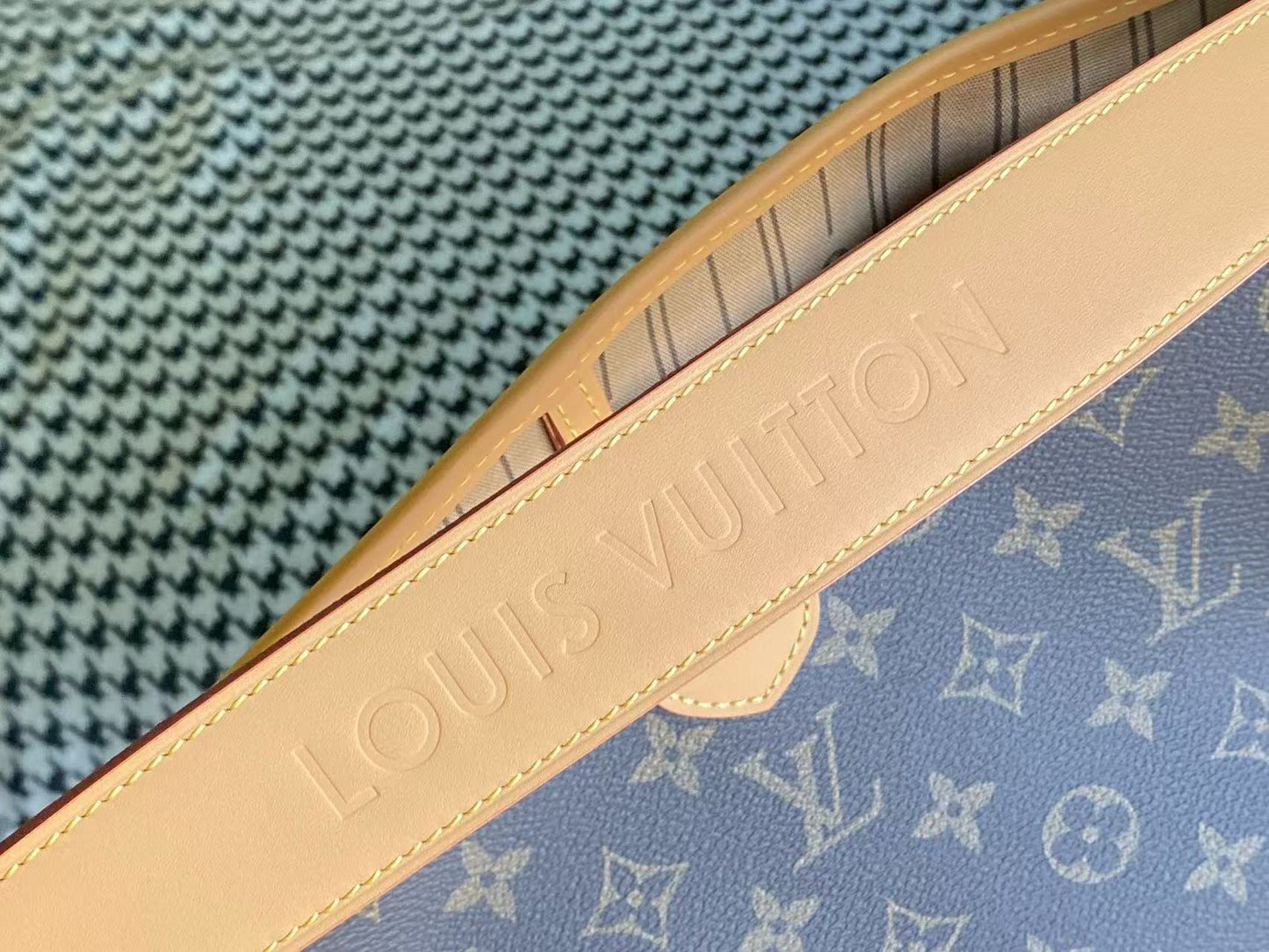 LV Monogram Bag 46cm Brown Beige Cowhide