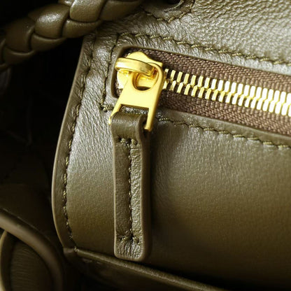 BV Andiamo 25cm Bag Rich Olive Green Suede