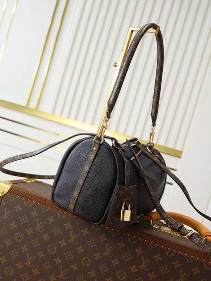 LV Express Bag 26cm Black Mix Brown Calfskin