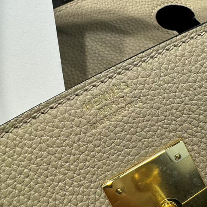 HM Birkin Bag Gray Gold Hardware Togo Leather