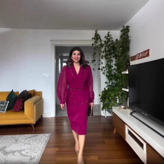 Élise Tassel Skirt Set