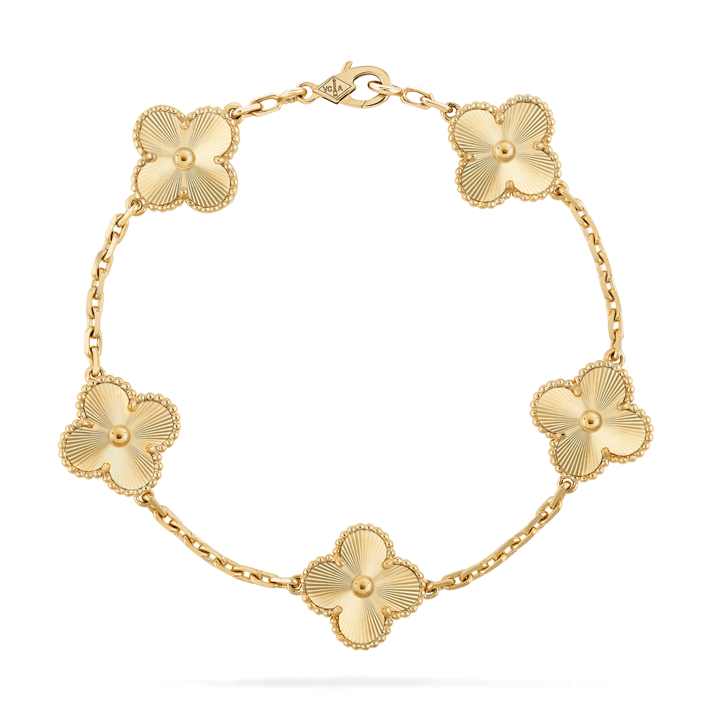 CLOVER GOLD BRACELET 5 MOTIF