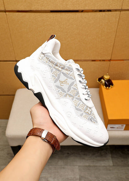LV MEN'S CASUAL SPORTS SHOE MODEL WHITE