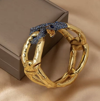 SERPENTI BRACELET 8MM GOLD DIAMOND