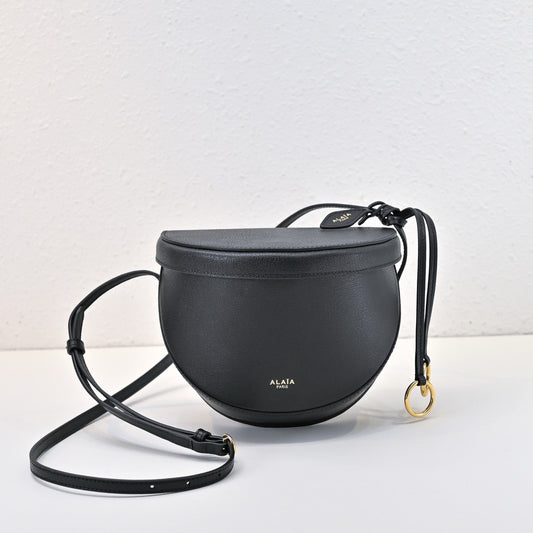 ALAIA 2025 Hip Bag Black Goatskin