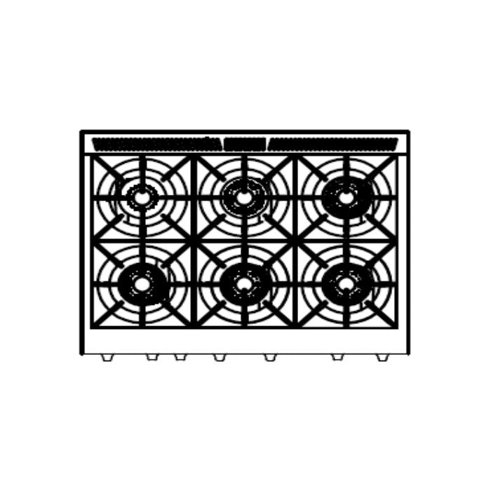 Capital Cooking MCOR366 36" All Gas Culinarian Range