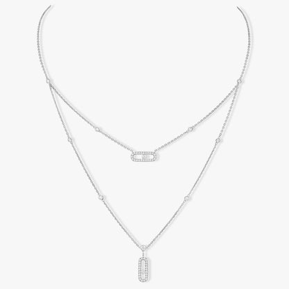 MOVE 2 ROW DIAMOND NECKLACE