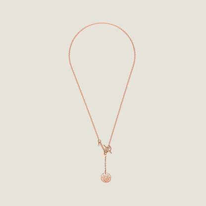 EX-LIBRIS PEDANT PINK GOLD SMALL