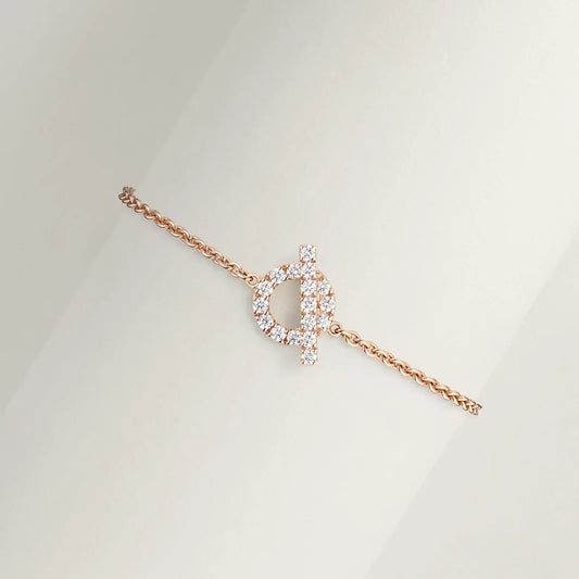 FINESSE PINK GOLD DIAMOND BRACELET