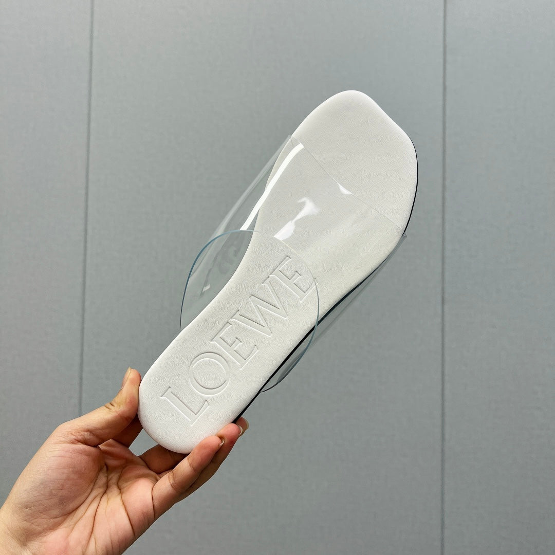 Loewe 25 Transparent Slide PVC Sheepskin 211983