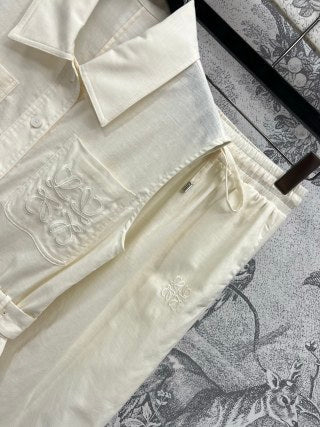 Loewe 25 Vest Suit Cotton Linen