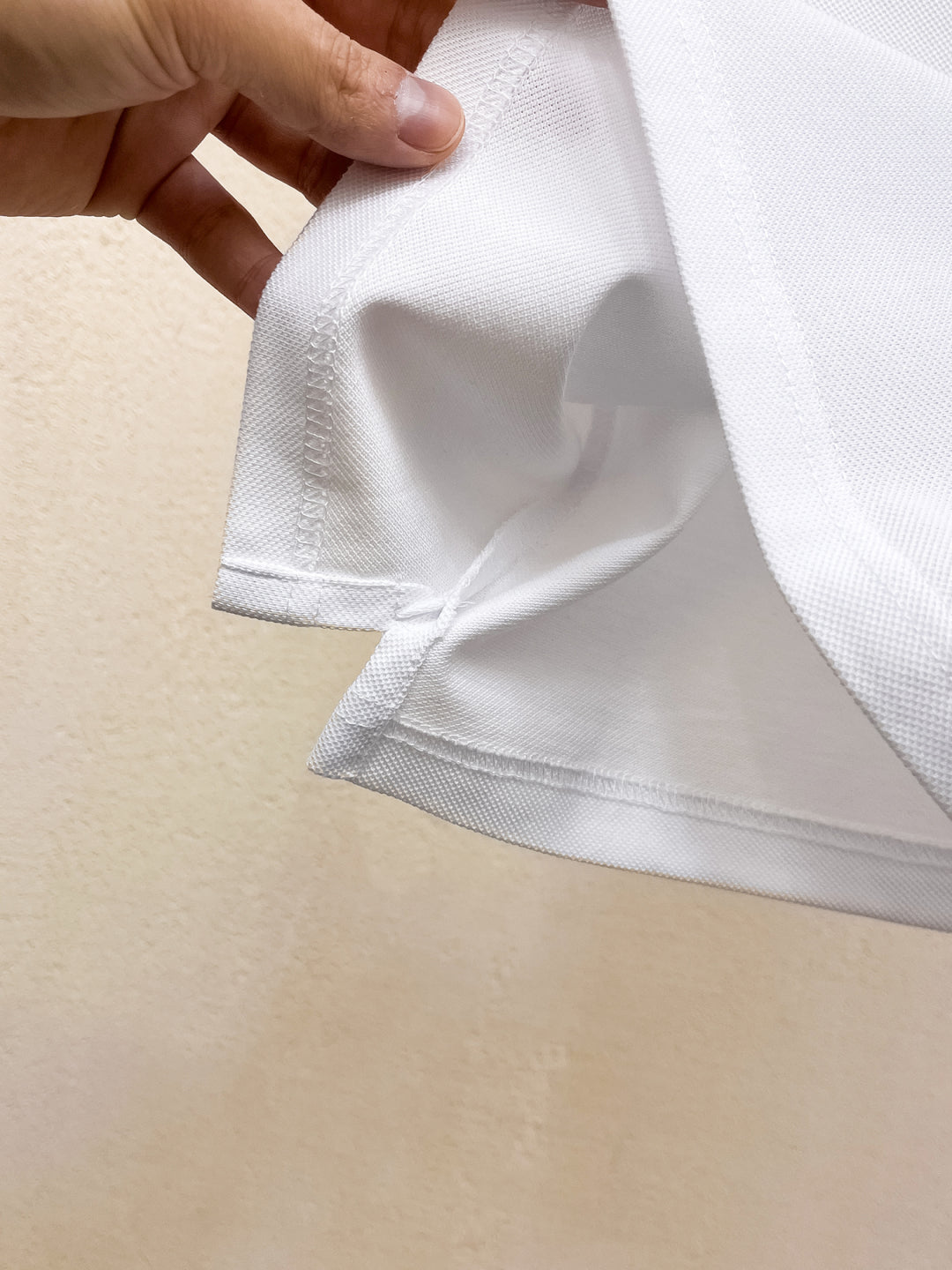 LV POLO WHITE AND BLACK TRIM LONG-STAPLE COTTON 238771