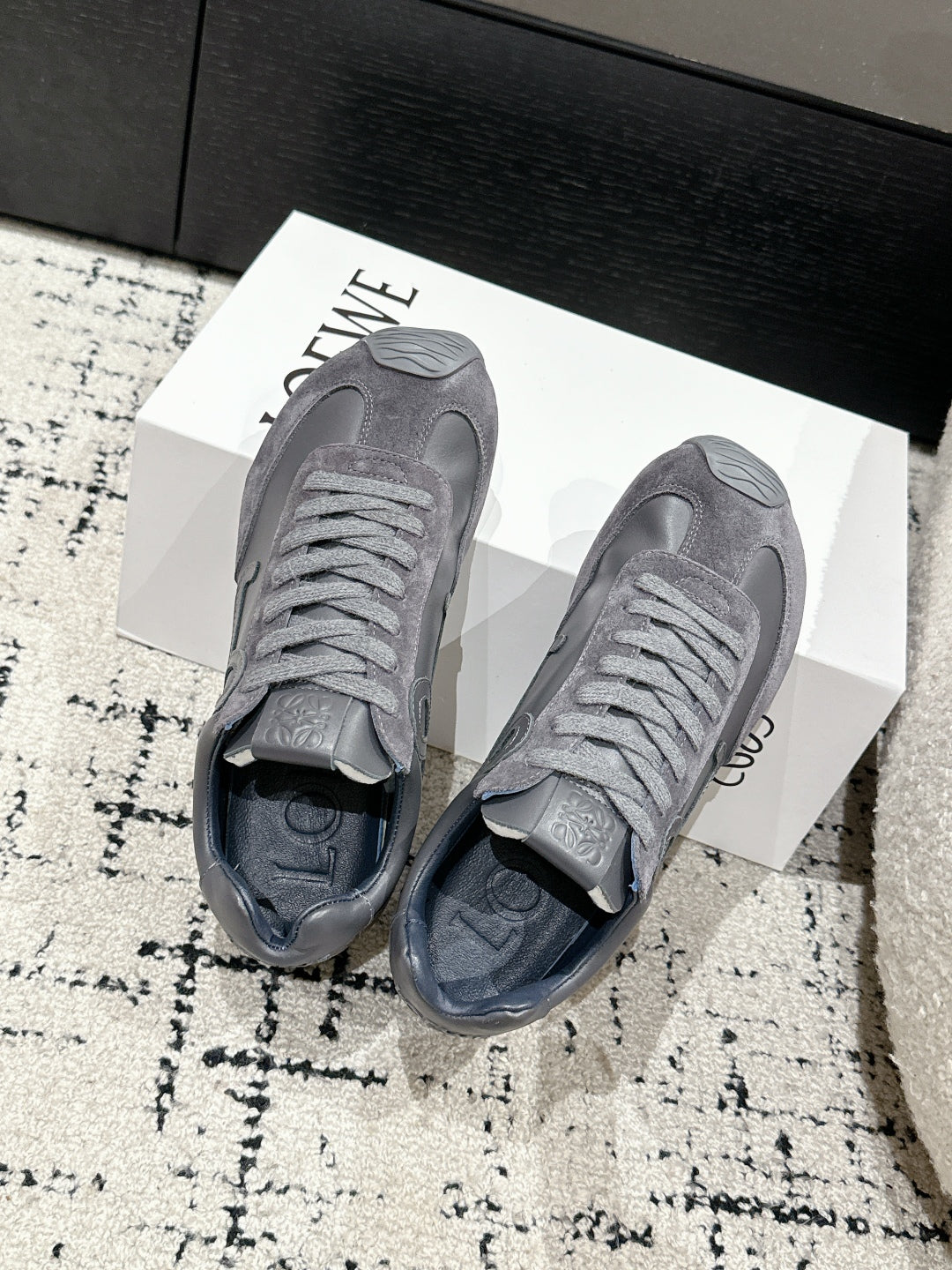Loewe 25 Ballet Runner 2.0 Sneaker Grey Suede