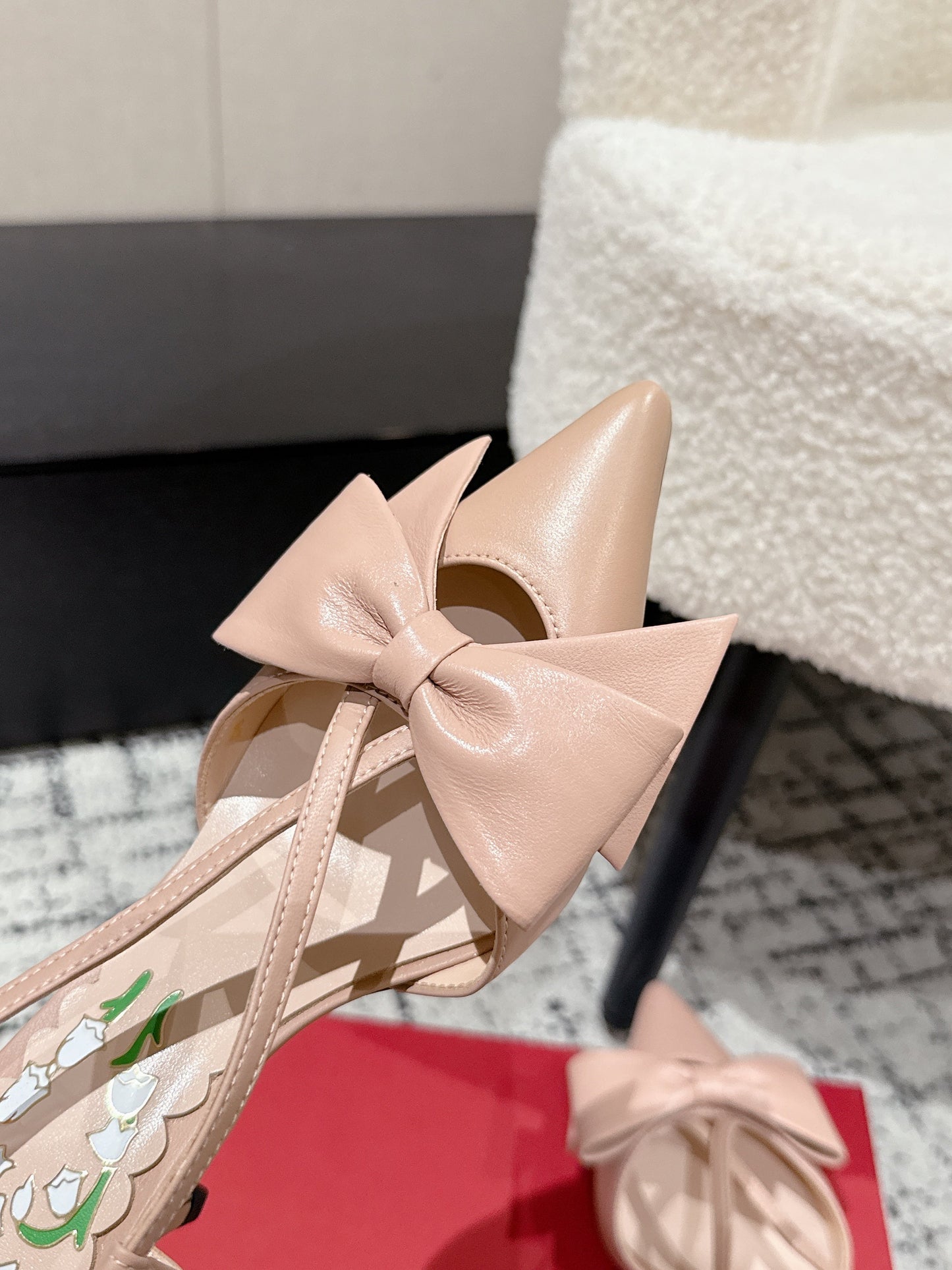 VT 25 Bowow Slingback Pink Sheepskin 327737