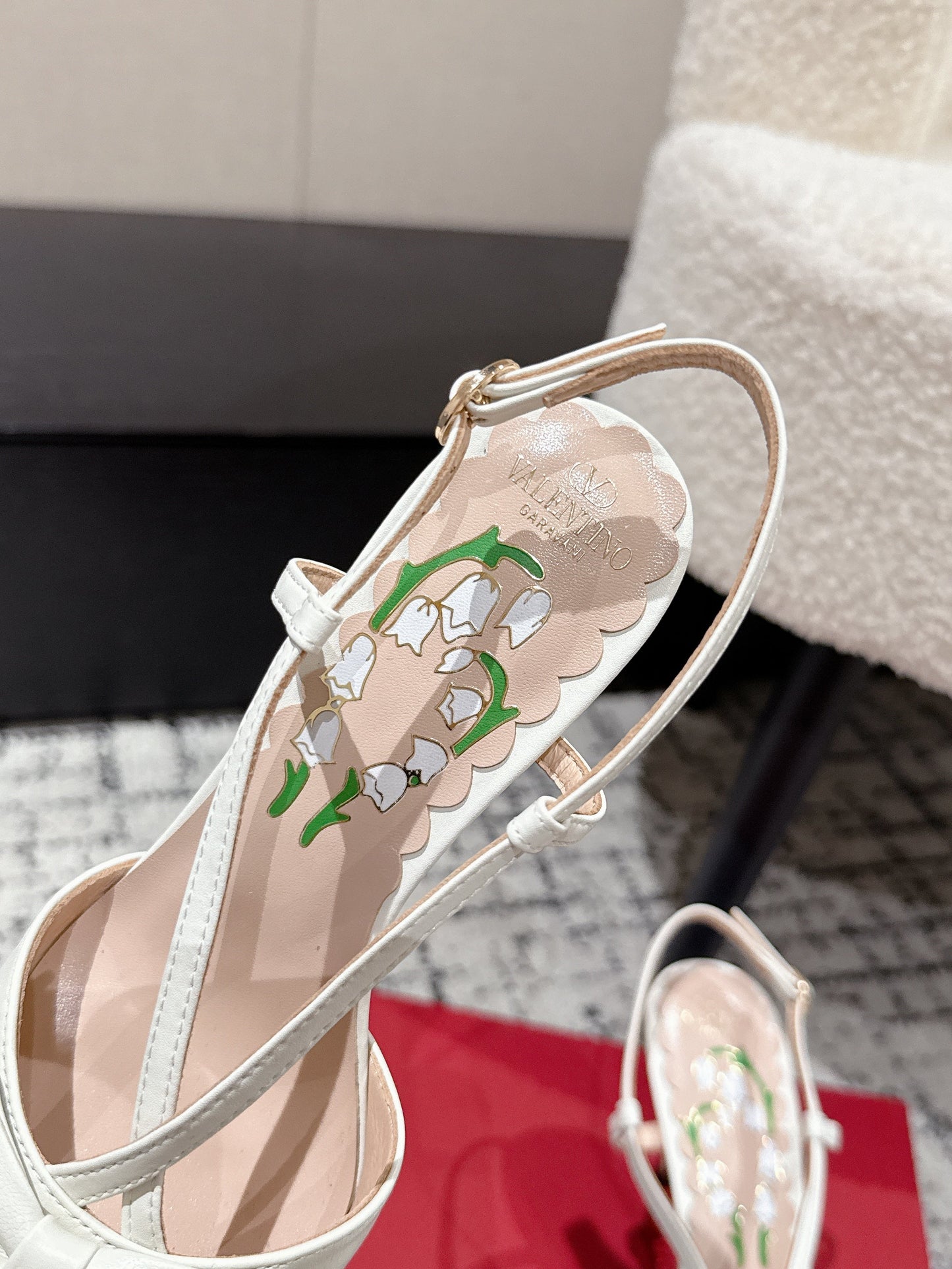 VT 25 Bowow Slingback White Sheepskin 327738