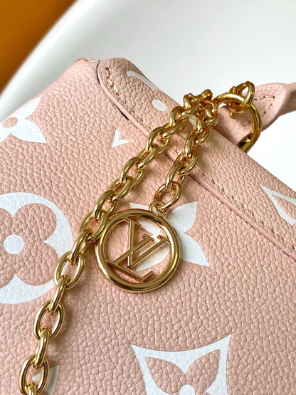 LV Nano Madeleine bag 21cm Pink White Cowhide 252077