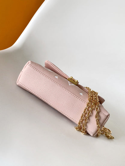 LV Nano Madeleine bag 21cm Pink White Cowhide 252077
