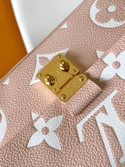 LV Nano Madeleine bag 21cm Pink White Cowhide 252077