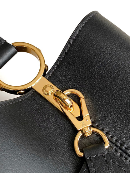 CAPUCINES GM 33CM BLACK GOLD TAURILLON LEATHER 252021