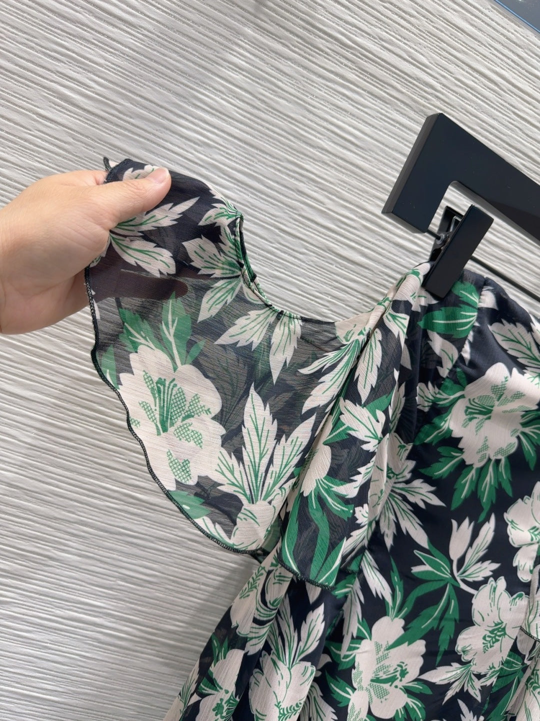 Loewe 2025 Floral Skirt Polyester Fiber