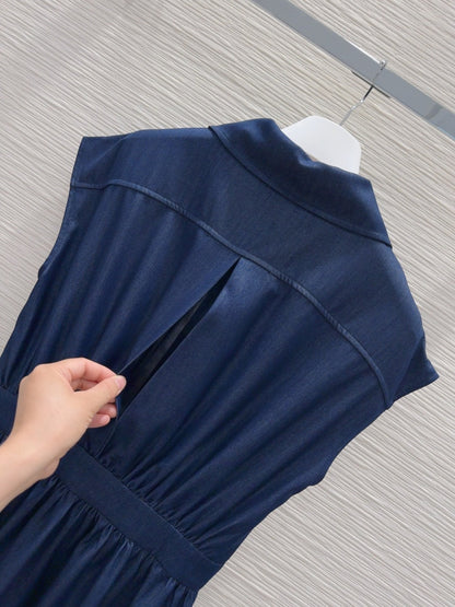 Loewe 2025 Denim Dress Blue Cotton