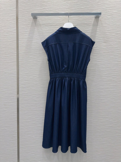 Loewe 2025 Denim Dress Blue Cotton