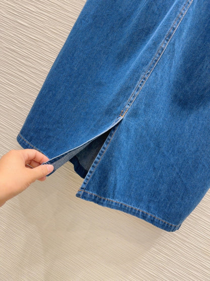 Loewe 2025 Dress Blue Denim Cotton