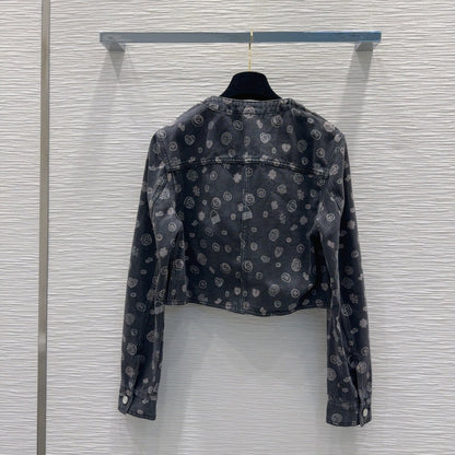 CC 25 Short Jacket  Black Cotton