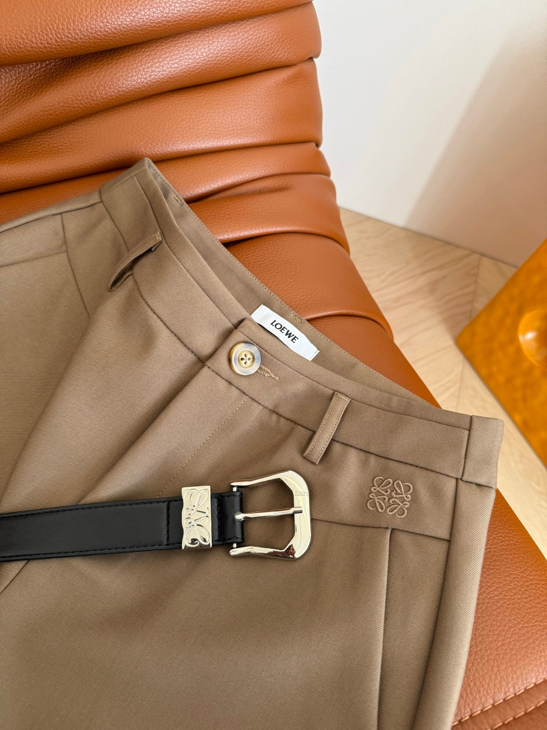 Loewe Short With Belt Polyester Fiber