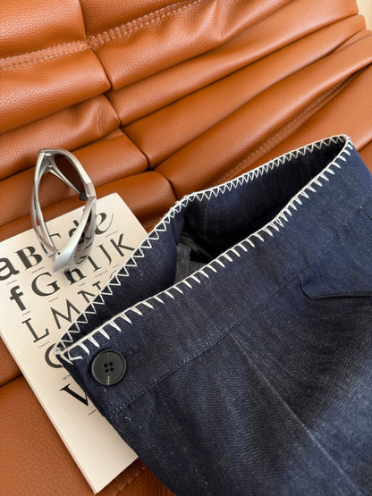 CC 25 Jean Black Thin Denim