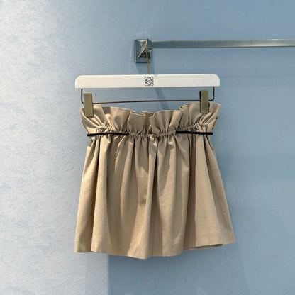 Loewe 25 Skirt Beige Cotton