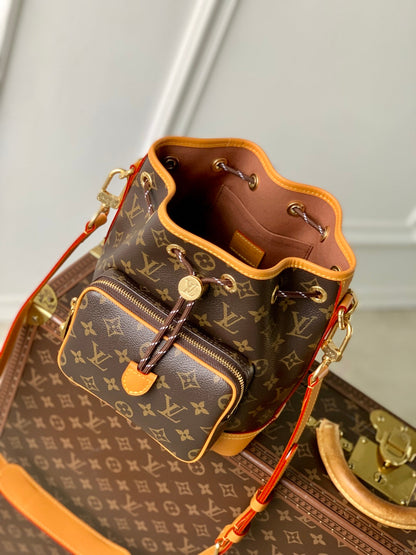 LV Noe Cargo 24cm Brown  Monogram Canvas 330769
