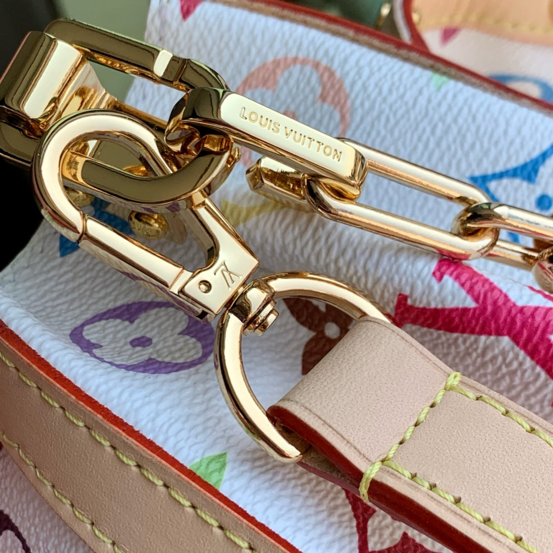 LV Dauphine Soft White Multicolore Monogram Canvas 330771