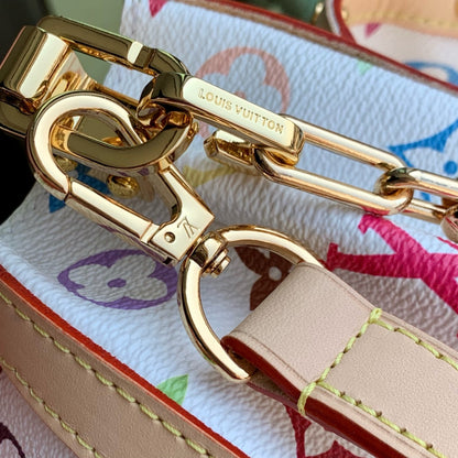 LV Dauphine Soft White Multicolore Monogram Canvas 330771