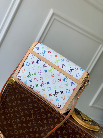 LV Dauphine Soft White Multicolore Monogram Canvas 330771