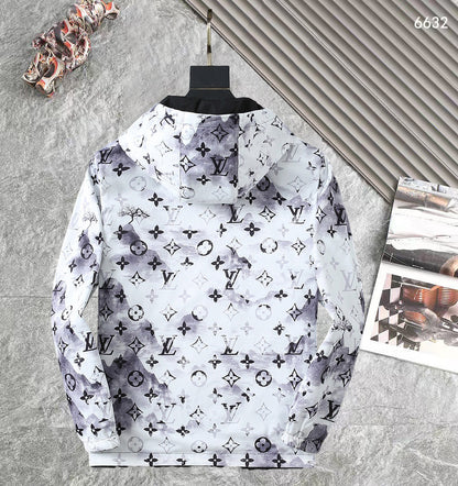 LV DOUBLE-SIDED JACKET BLACK AND WHITE 238980