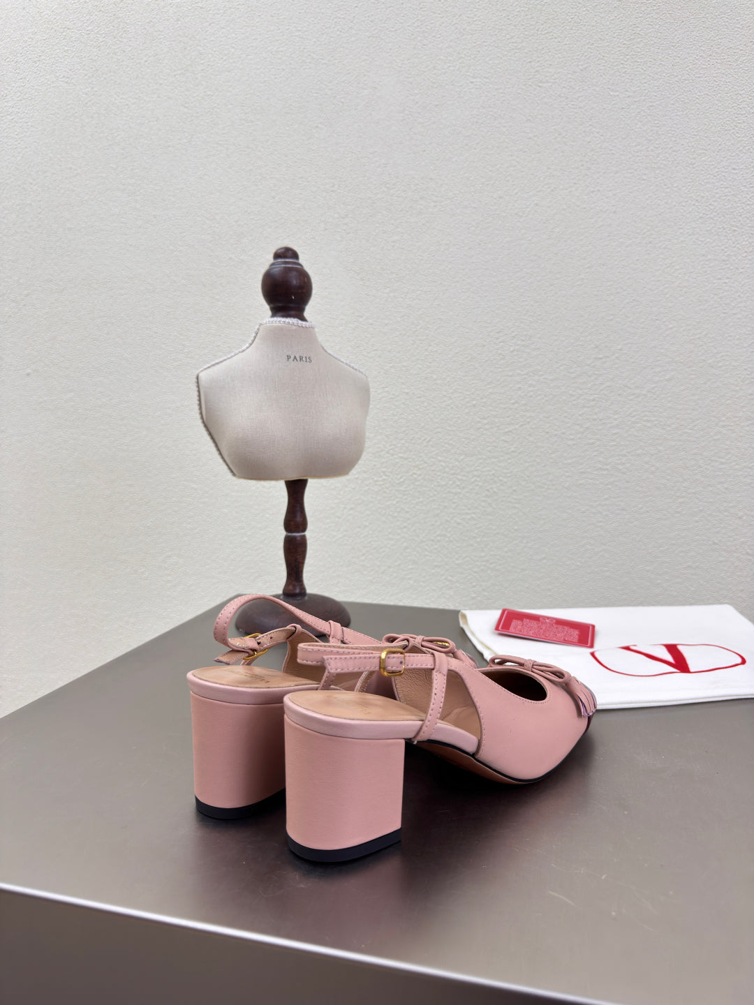 VT 25 Valet Du Roi Slingback Pink Brown Calfskin