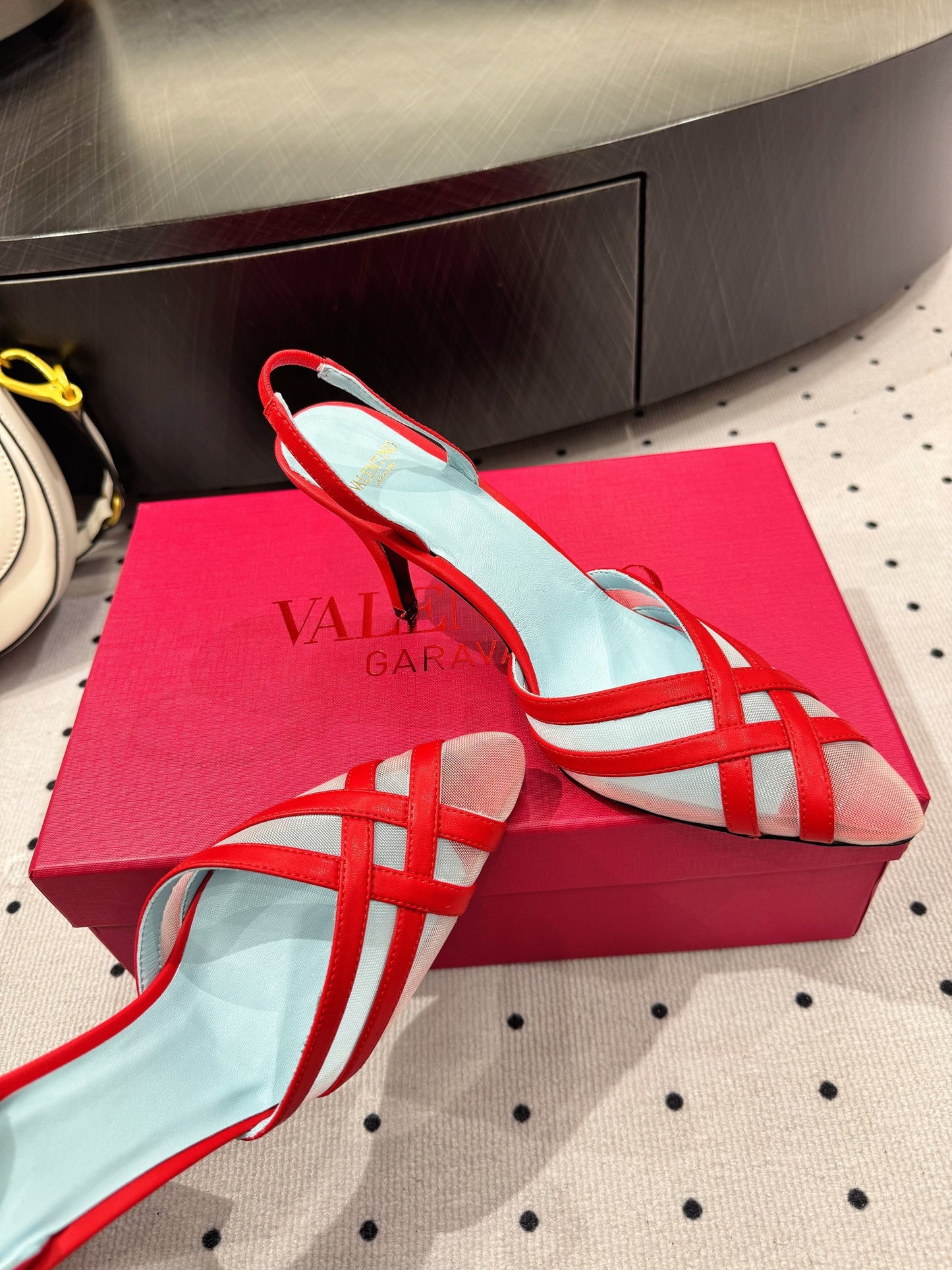 VT 25 Mesh Slingback Red Sheepskin 321568