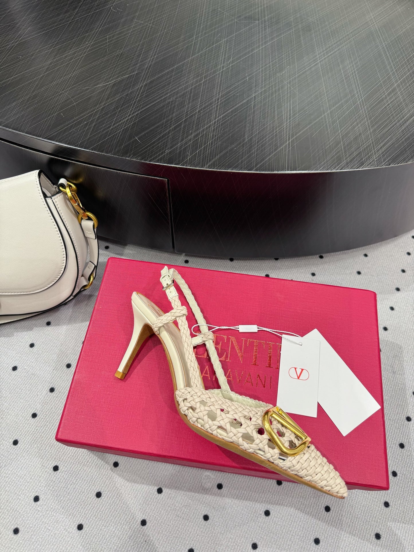 VT 25 Weaving Slingback Beige Sheepskin 326697