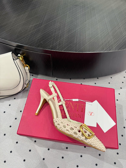 VT 25 Weaving Slingback Beige Sheepskin 326697