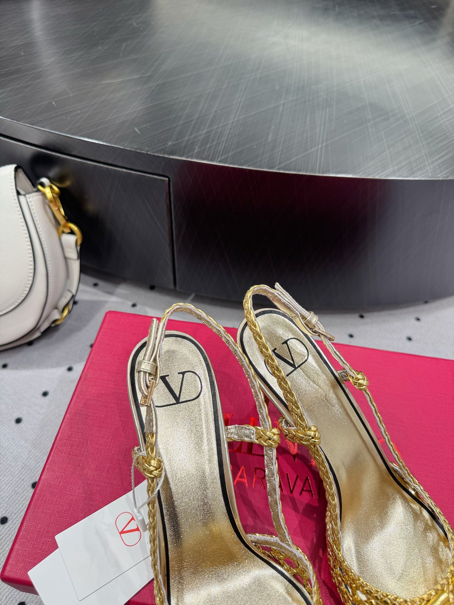 VT 25 Weaving Slingback Gold Sheepskin 326698