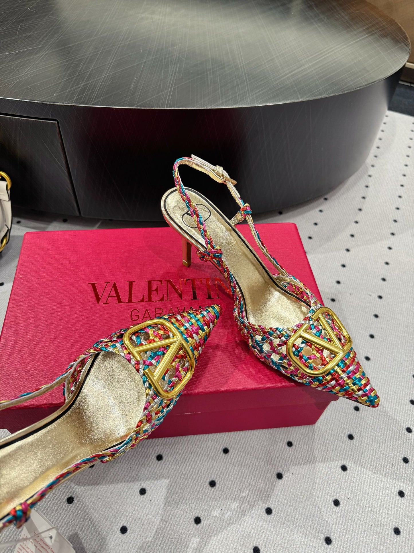 VT 25 Weaving Slingback Mutilcolor Sheepskin 326700